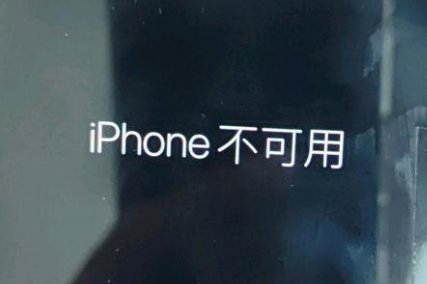 东胜苹果服务网点分享锁屏界面显示“iPhone 不可用”如何解决 